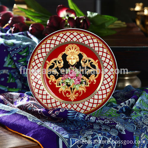 7.5 Inches Luxury Fine Bone China Dinner Plate for Wedding